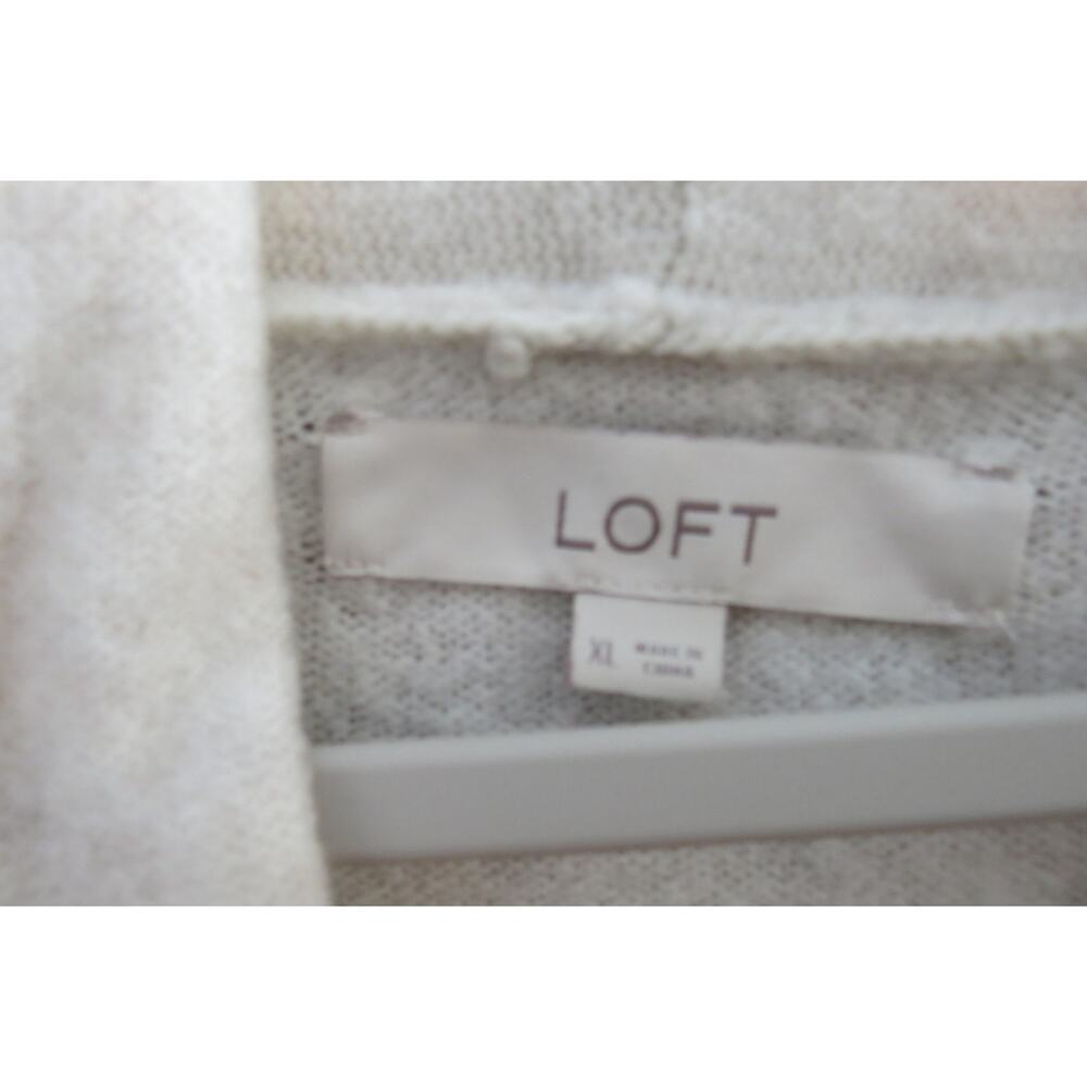 LOFT Shawl Collar Cardigan | Oatmeal Cozy | XL | AS-IS - Picture 2 of 9